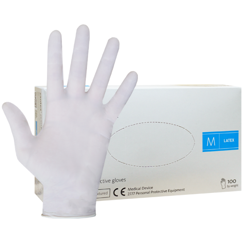 Manusi examinare latex pudrate Santex Mercator, M*100 BUC